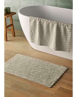 Silentnight Ribbed Cotton Bath Mat