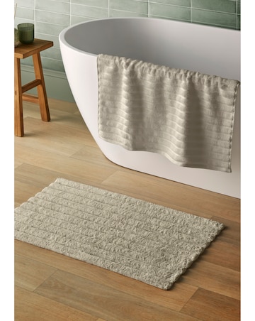 Silentnight Ribbed Cotton Bath Mat