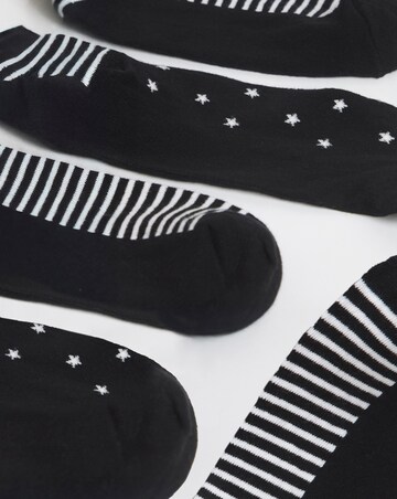 Pretty Secrets (5 Pair Pack) Trainer Liner Socks (Wide Fit)