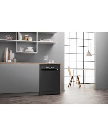 Hotpoint HFC3C26WCBUK Full Size Dishwasher - 14 Place Settings - Black