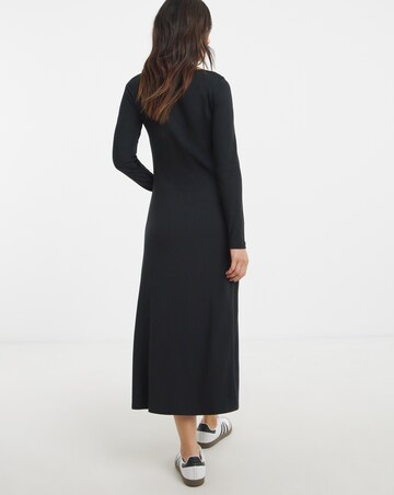 Tommy Hilfiger Rib Flare Midi Dress