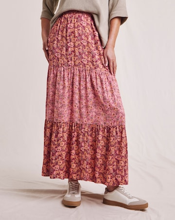 Julipa Mix Print Maxi Skirt