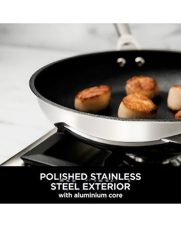 Ninja Foodi ZEROSTICK Stainless Steel 30cm Frying Pan