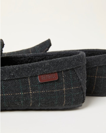 FatFace Noah Moccasin Slipper - Green