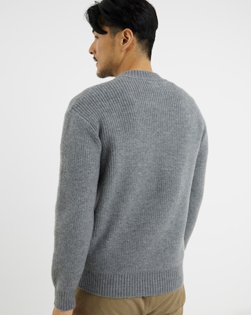 Fisherman Chunky Knitted Bomber
