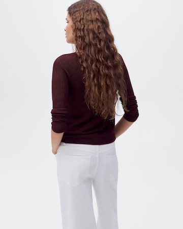 Mango V Neck Fine Knit Sweater