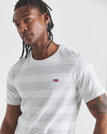 Levi's Short Sleeve Original Housemark Stripe T-Shirt - Natural