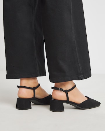 Jennifer Two Part Heeled Shoes - Wide Fit (E)