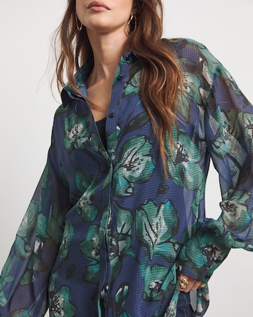 Joanna Hope Oversized Printed Shirt
