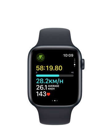 Apple Watch SE GPS 44mm Midnight Aluminium Case with Midnight Sport Band - S/M