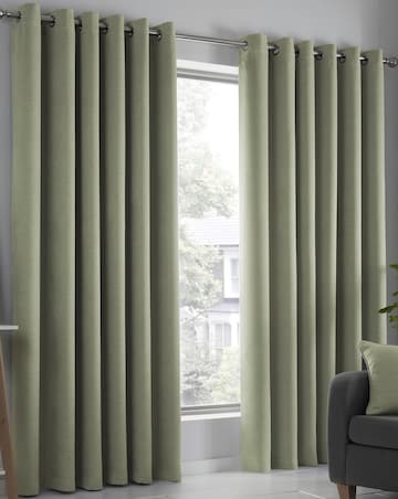 Fusion Strata Light Filtering Eyelet Curtains
