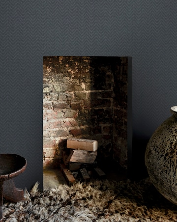 Abigail Ahern Herringbone Weave Dusk Wallpaper