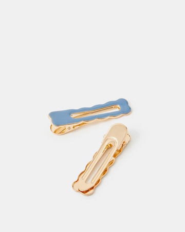 Accessorize 2-Pack Wiggly Enamel Salon Hair Clips