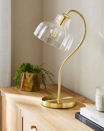 Sienna Scalloped Glass Table Lamp
