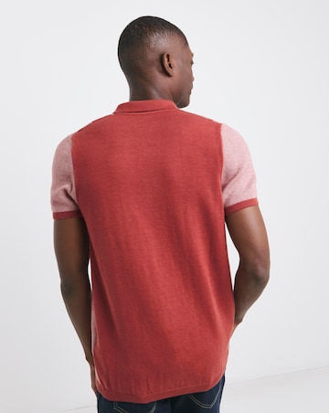 Silk Blend Knitted Button Through Shirt