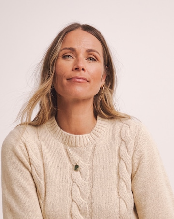 Anthology Cable Knit Short Sleeve Jumper