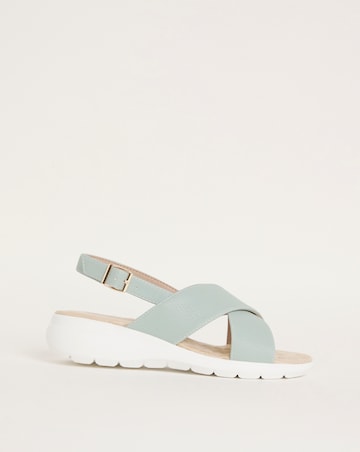 Cushion Walk Crossover Sandals EEE Fit