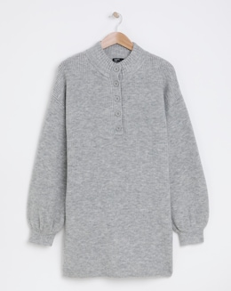 Nobody's Child Button Down Jumper Mini Dress