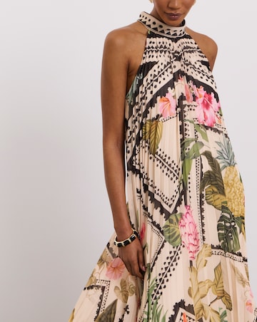 Joanna Hope Pleated Trapeze Dress