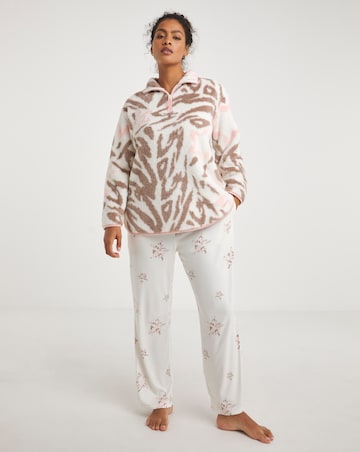 Pretty Secrets Super Soft Snuggle Top With Contrast Binding