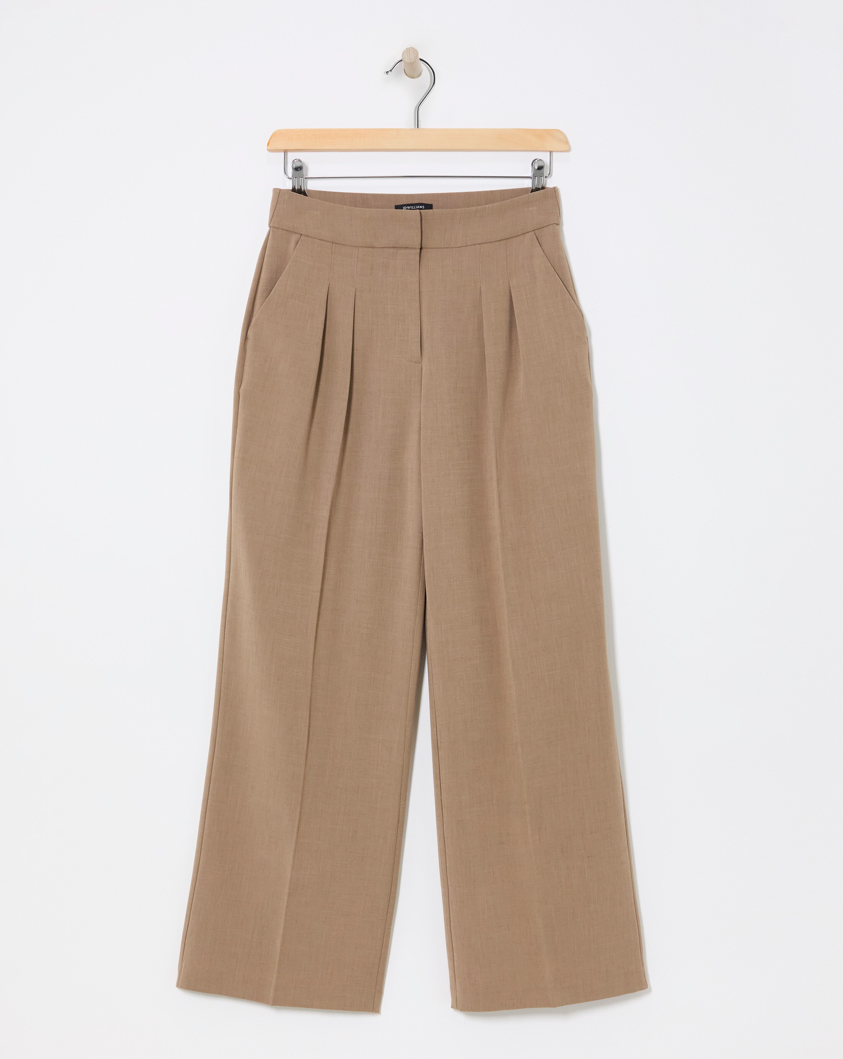 Pleated Wide Leg Trousers