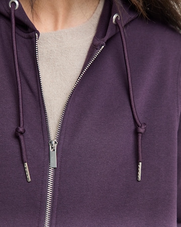 Longline Zip Up Hoodie