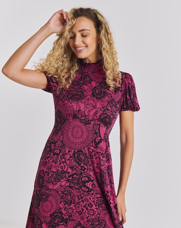 Joe Browns Lovely Lace Print Jersey Dress