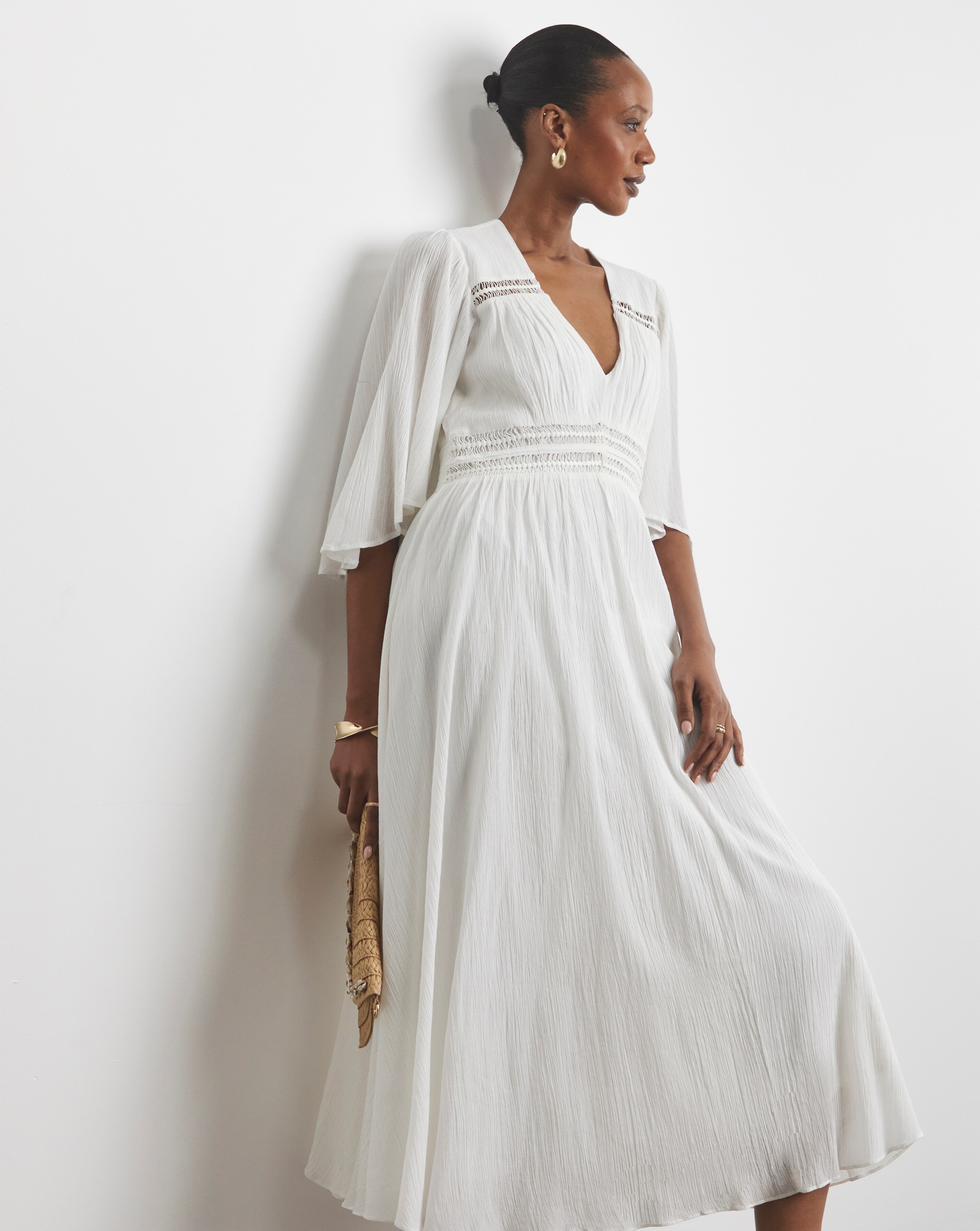Joanna Hope Crinkle Maxi Dress