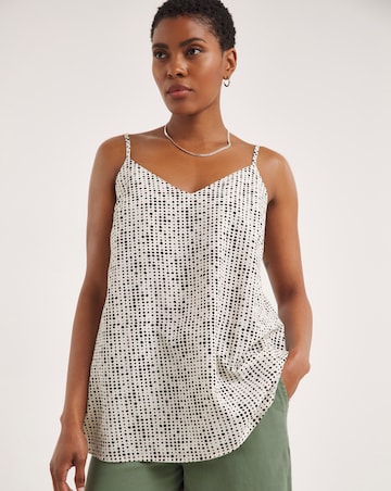 Mono Print Strappy Cami