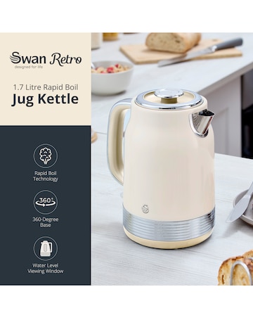 Swan Retro Revive Jug Kettle Cream