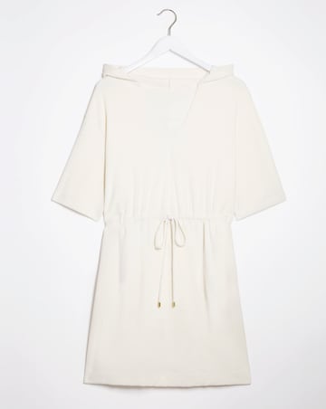 Cream Cotton Towelling Poncho