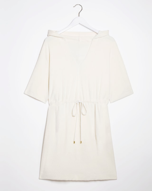 Cream Cotton Towelling Poncho