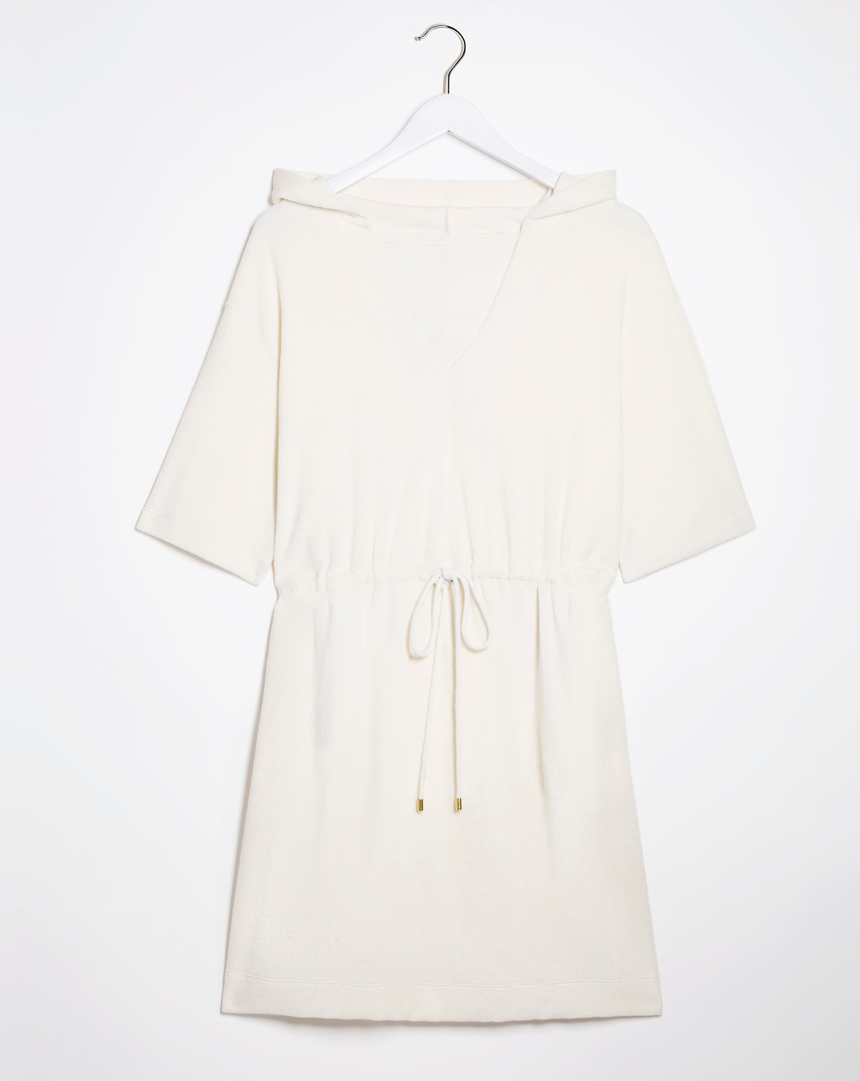 Cream Cotton Towelling Poncho