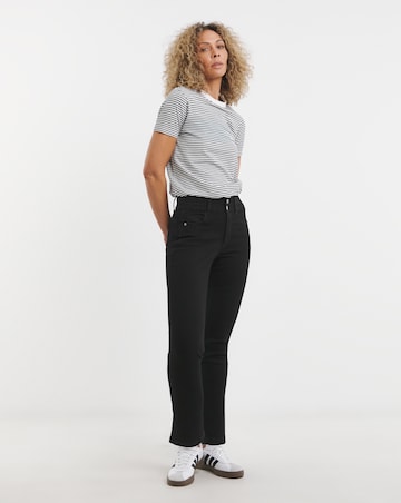 MAGISCULPT Black Straight Leg Jeans