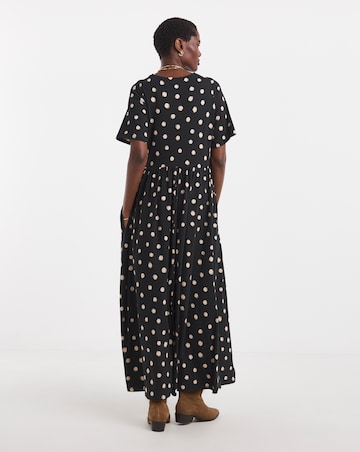 Soft Touch Half Sleeve Smock Dress