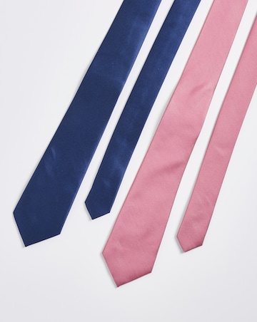 Pack 2 Blue/Pink Ties