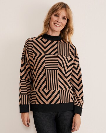 Phase Eight Renatta Patched Geo Jacquard Top