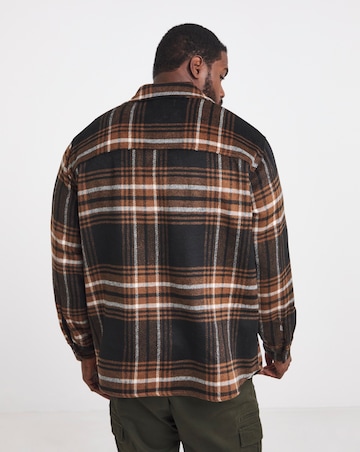 Jack & Jones Bradley Ollie Check Overshirt - Brown Multi