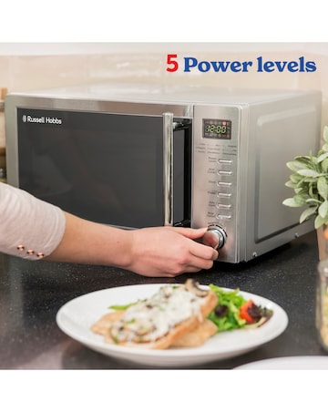Russell Hobbs 20 Litre Stainless Steel Digital Microwave with Grill