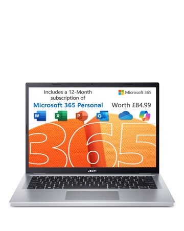 Acer Aspire Go 14 Laptop Slim - 14in FHD ComfyView Intel N200 4GB 256GB