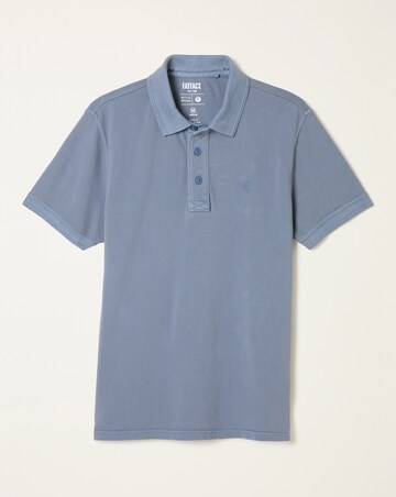 Fatface Pique Short Sleeve Polo (Regular & Tall) - Denim Blue