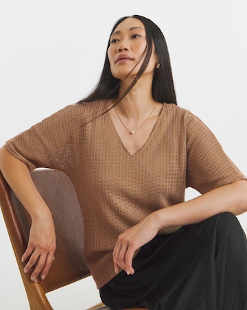 Cut And Sew Half Sleeve Tee