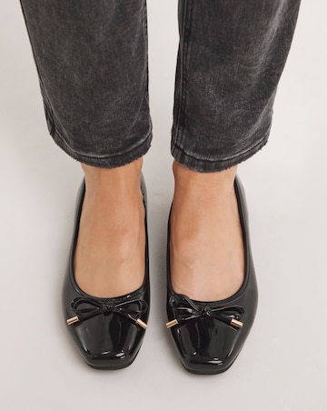 Eva Square Toe Ballerina Shoes Extra Wide EEE Fit Simply Comfort