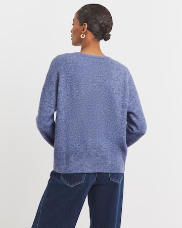 Blue Tie Front Cardigan