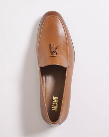 Formal Leather Tassle Loafer Wide