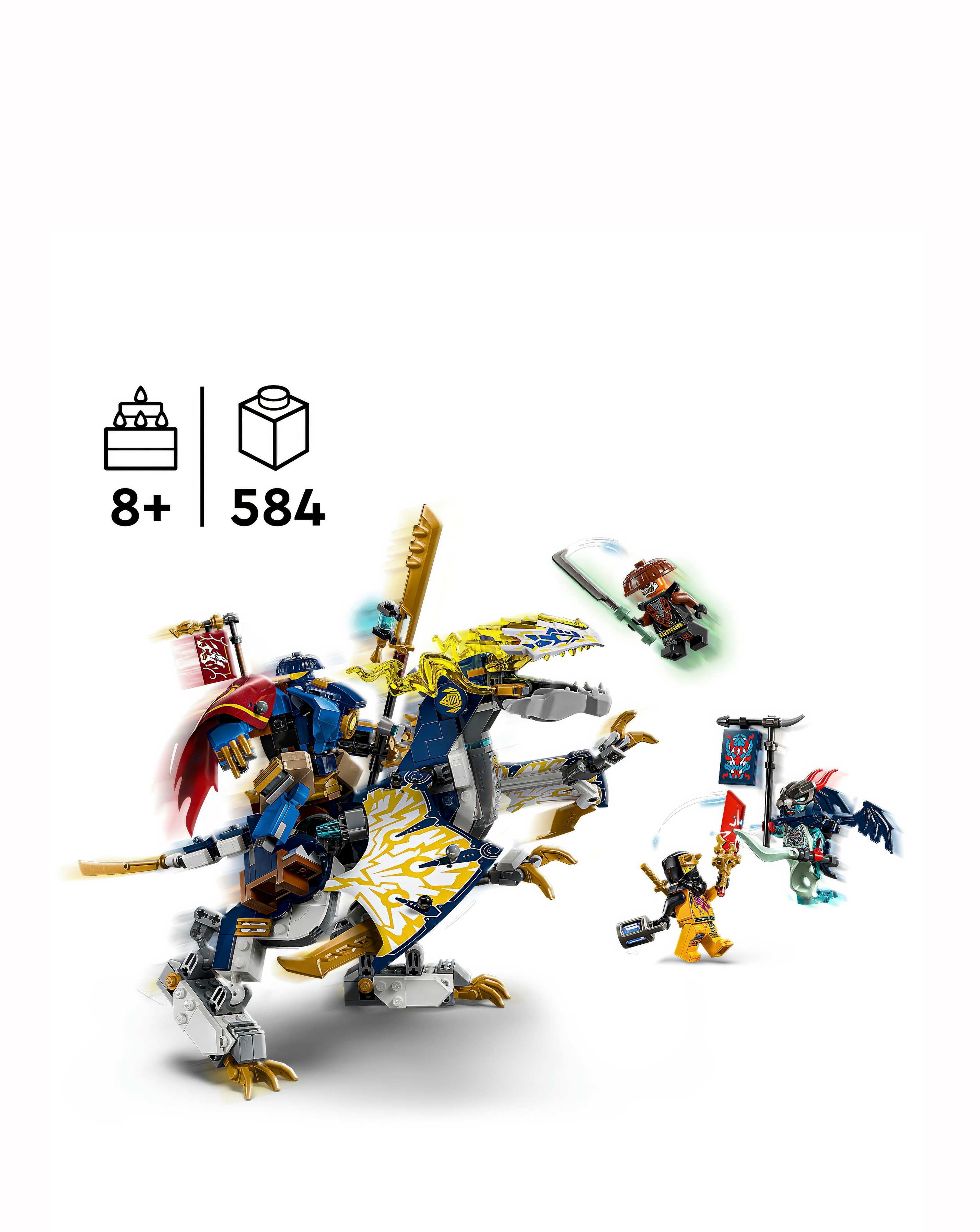 LEGO NINJAGO Rogue's Mech Dragon Rider Ninja Toy and Dragon Battle