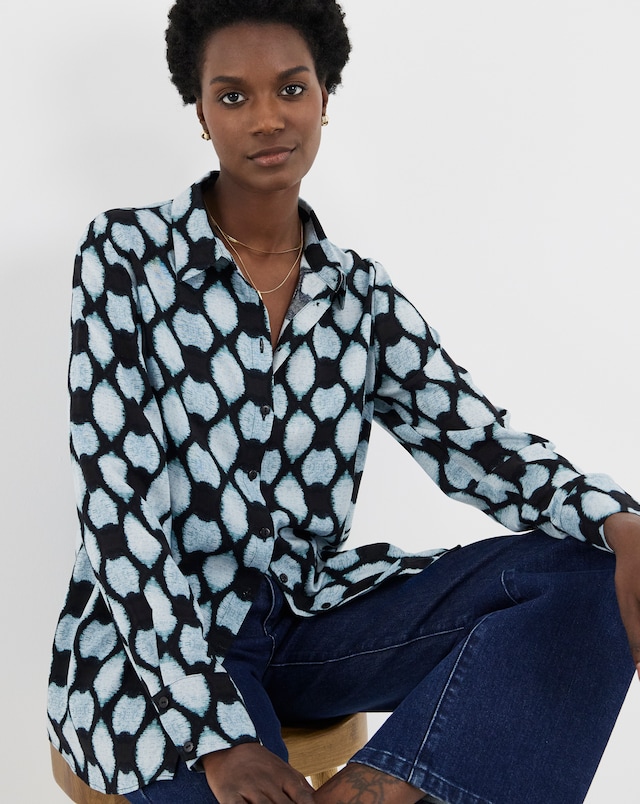 Dipped Back Long Sleeve Shirt