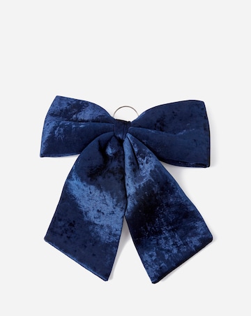 Large Velvet Bow Christmas Tree Topper