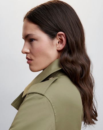 Mango Double-Button Trench