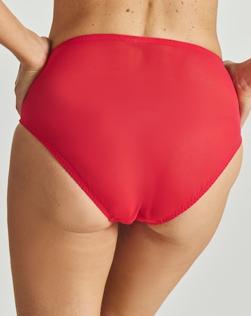 Pretty Secrets Ivy Lace Basic Full Brief Knickers Red
